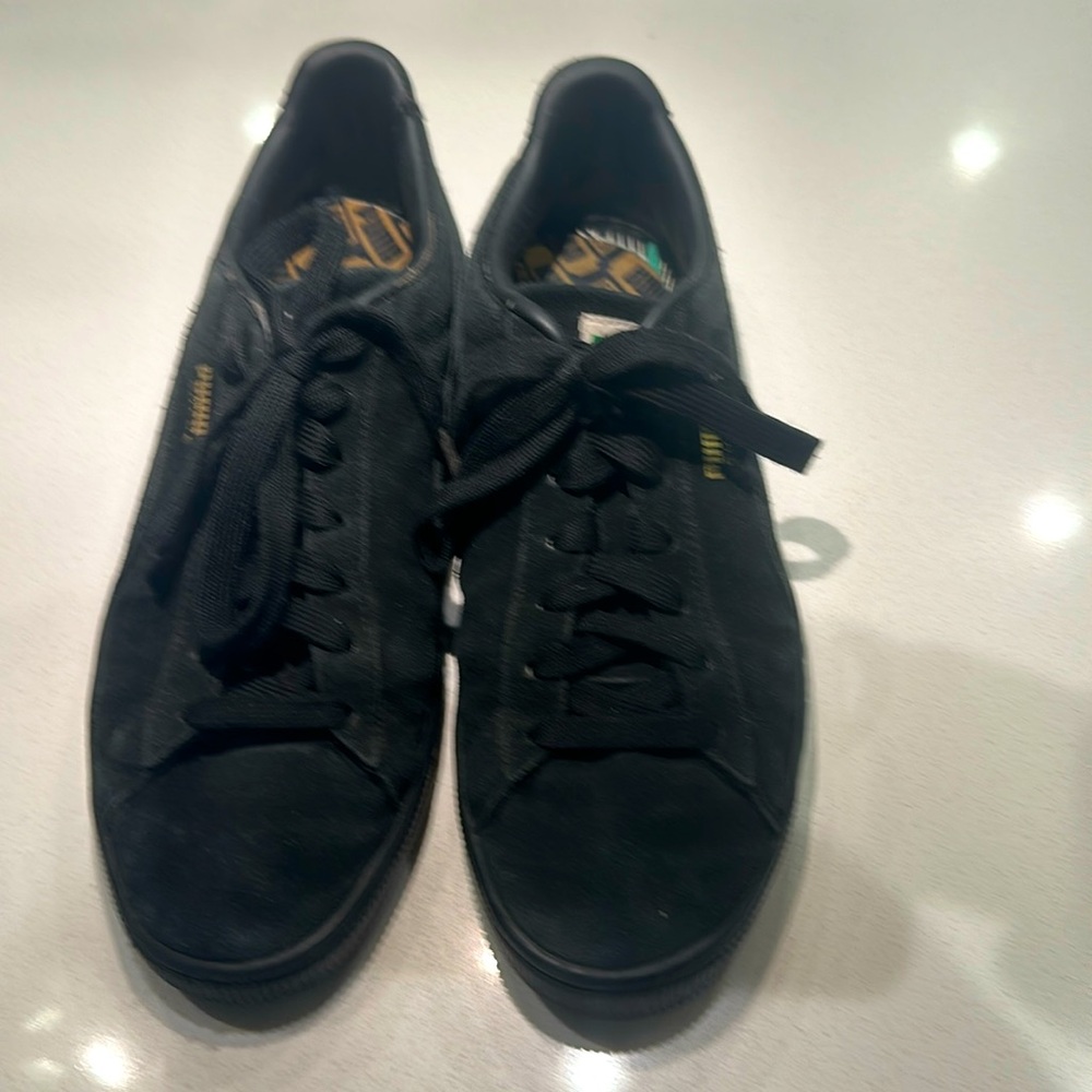 Black Puma Suede Shoes